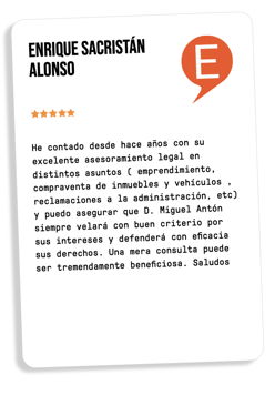testimonio de un cliente
