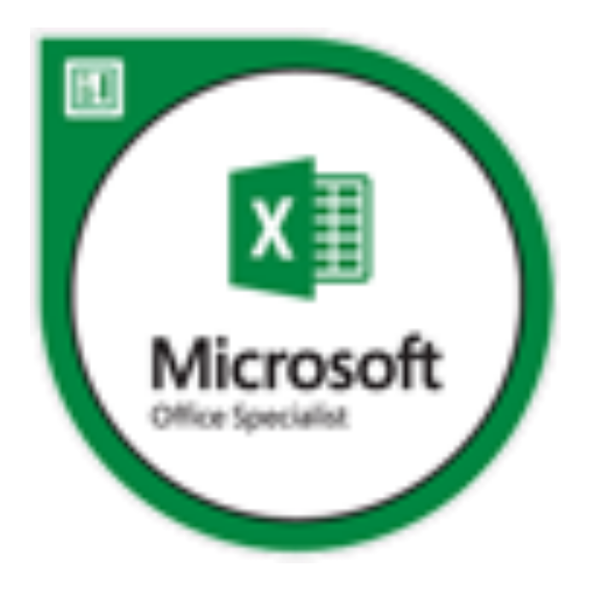 Badge Microsoft Office Specialist MOS Excel