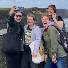 Students taking a photo together