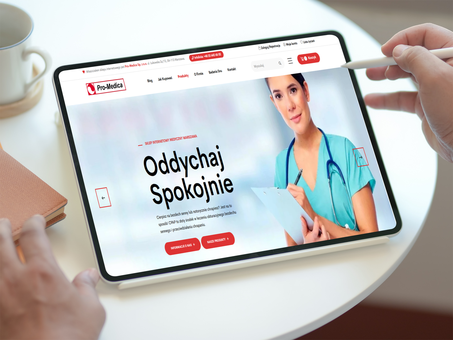 Realizacja sklepu medycznego Pro-Medica CPAP