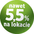 grafika nawet pięć i p&oacute;ł procent na lokacie