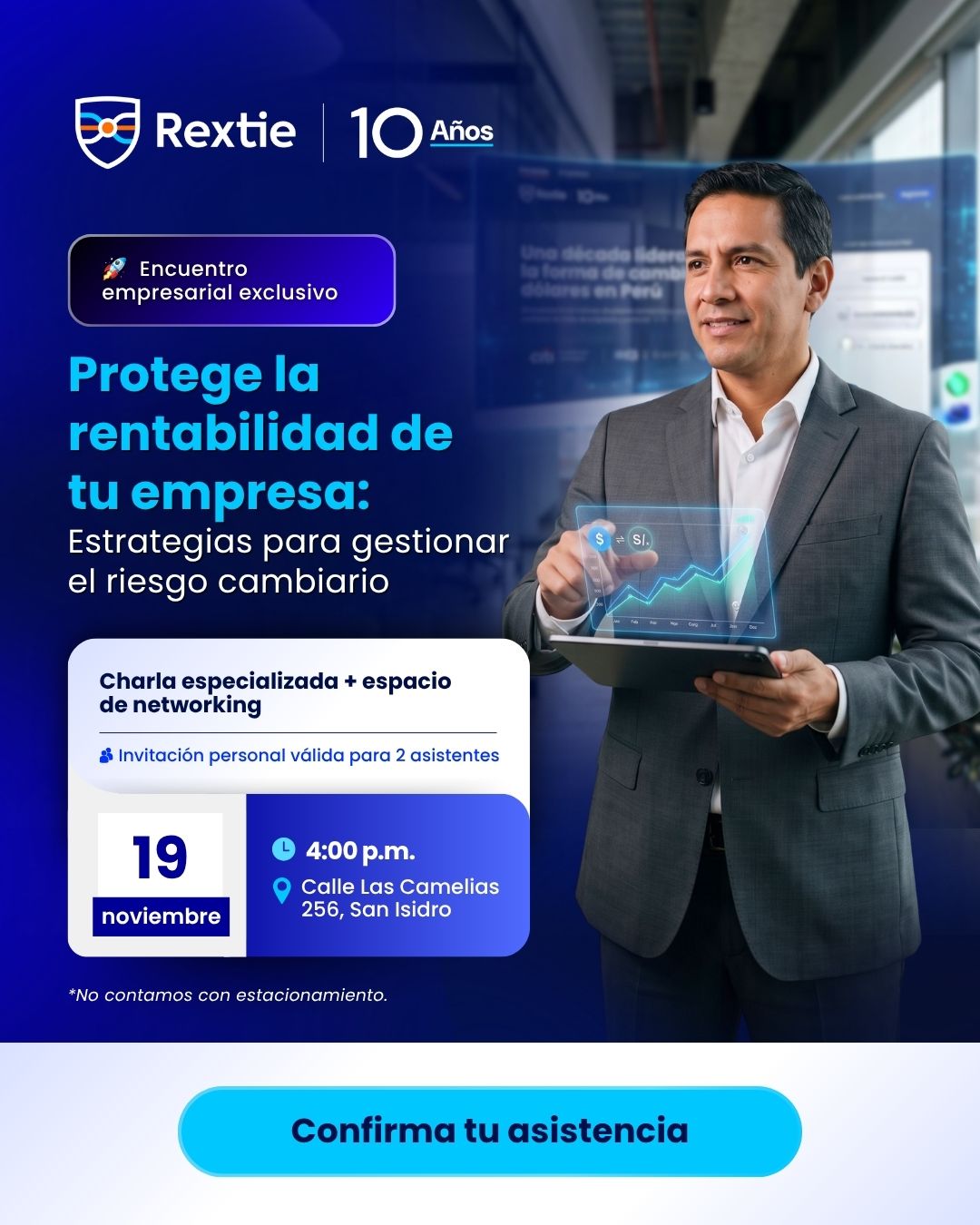 Pieza del encuentro empresarial sobre riesgo cambiario