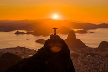 Cristo Redentor al amanecer, Río de Janeiro