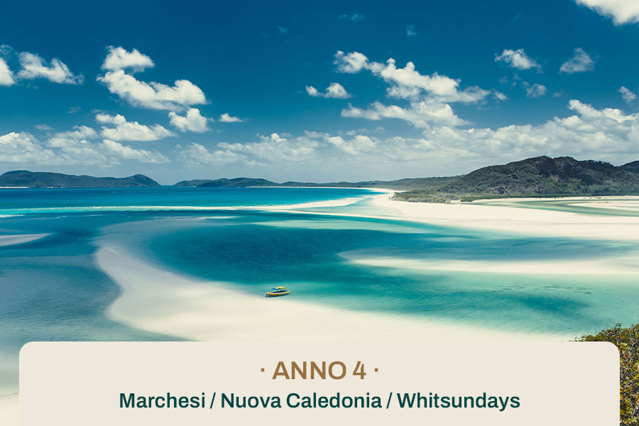 Anno 4 · Marchesi / Nuova Caledonia / Whitsundays