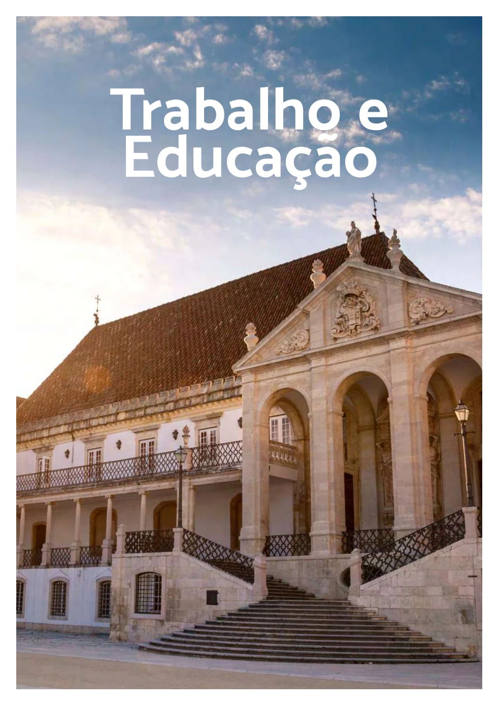 Página real do guia sobre trabalho e educação