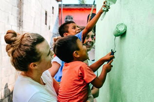 Saint Joseph's College of Maine students on a service trip