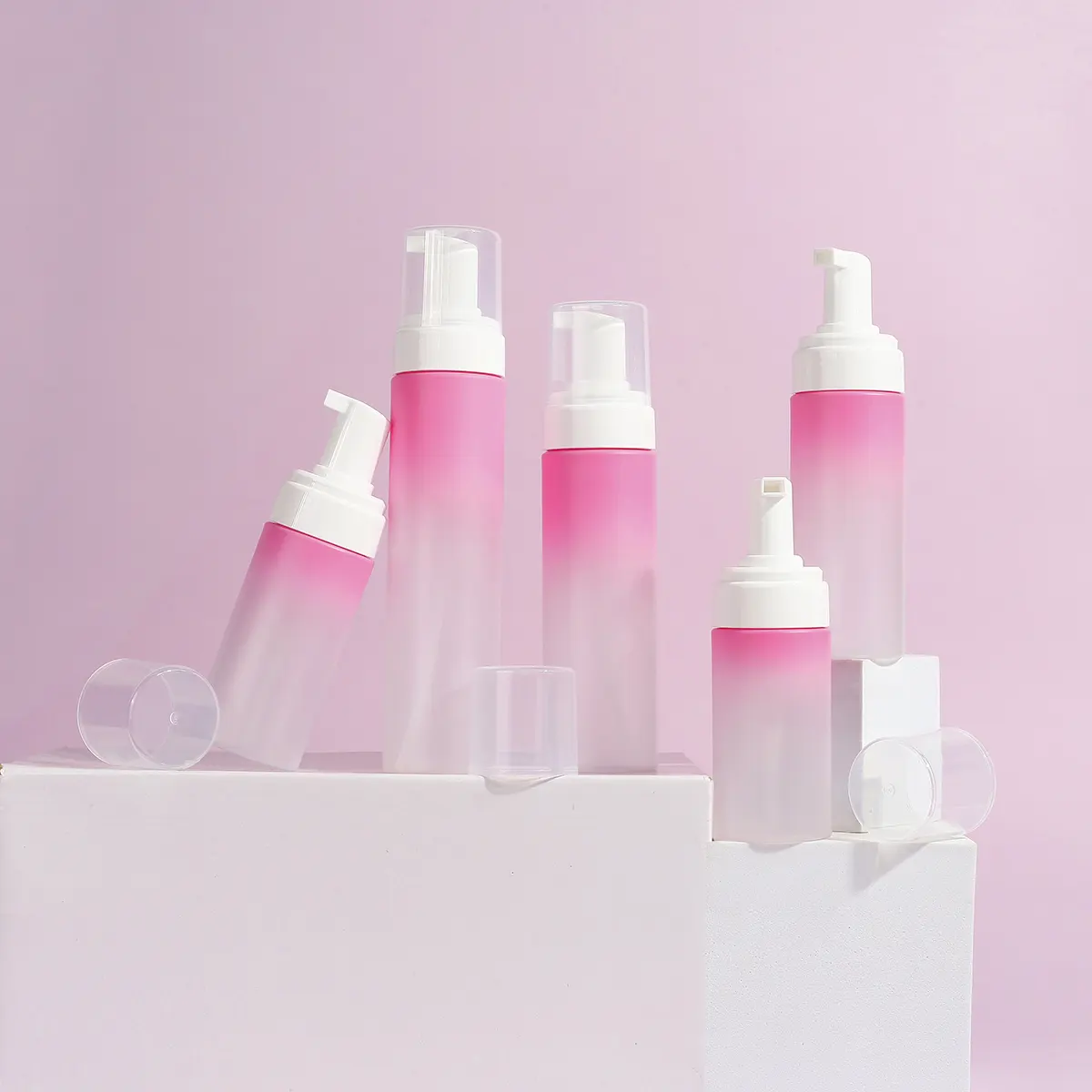 Foam pump bottle product showcase