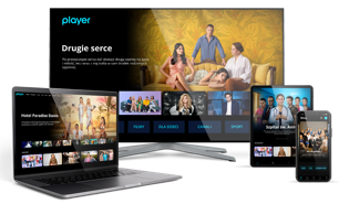 programy, seriale i filmy w Playerze: telewizor (smart TV), laptop, tablet, telefon (smartfon)
