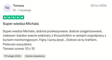 Opinia uczestnika webinaru