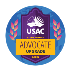 USAC giving level badge: Advocate, Upgrade Cabin