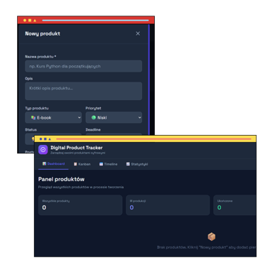 Podgląd: tracker produktu cyfrowego