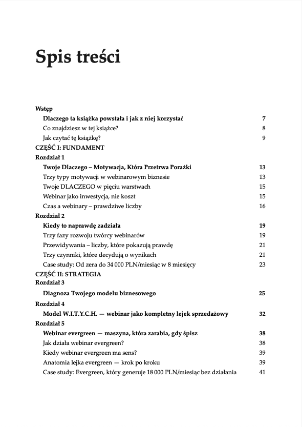 Spis treści — strona 1
