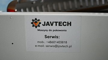Maszyna pakująca JAVTECH przygotowana do pracy u klienta