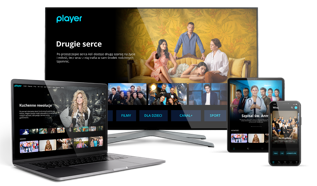 programy, seriale i filmy w Playerze: telewizor (smart TV), laptop, tablet, telefon (smartfon)