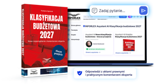 Książka i INFORLEX Asystent AI &ndash; Klasyfikacja budżetowa 2027