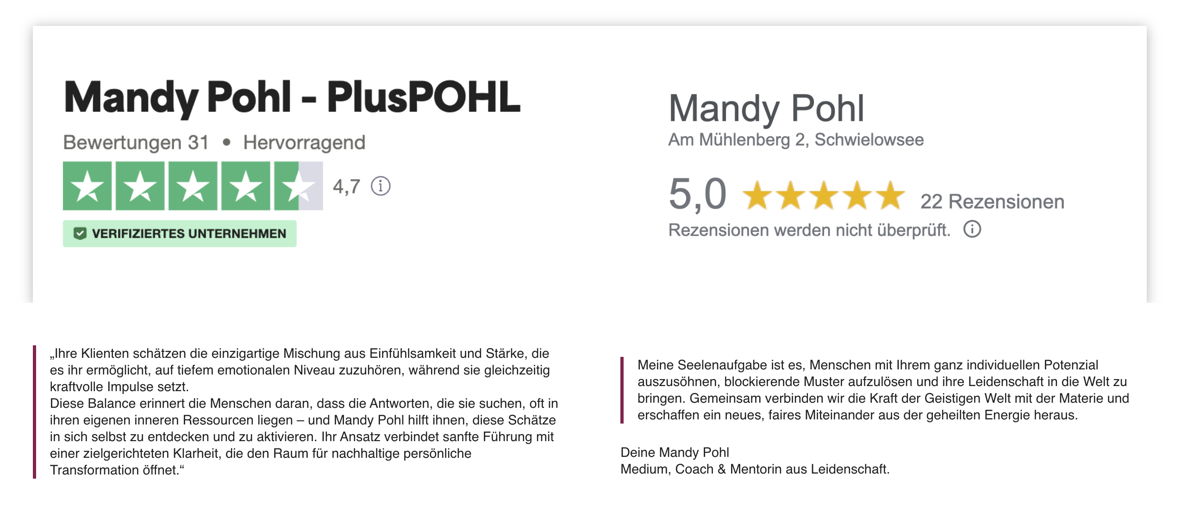 Trustpilot Bewertungen