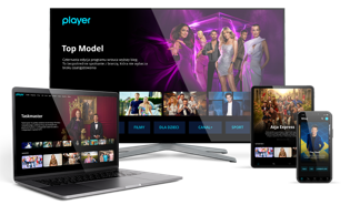 programy, seriale i filmy w Playerze: telewizor (smart TV), laptop, tablet, telefon (smartfon)