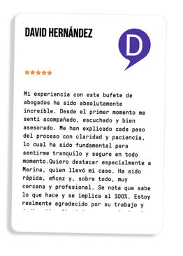 testimonio de un cliente